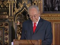 Israeli President Shimon Peres addresses UK parliament Instructional Video