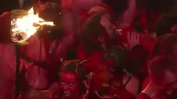 CLEAN : Edinburgh marks the beginning of winter with fire festival News Clip