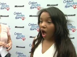 INTERVIEW: Daphne Blunt on what brings her out at Children Mending Hearts 4th Annual Spring Benefit on 4/22/12 in Pacific Palisades, CA. Stock Footage