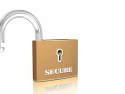 Padlock 01 Locking White Stock Footage