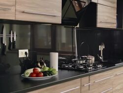 Vegetables on kitchen table Stock Footage
