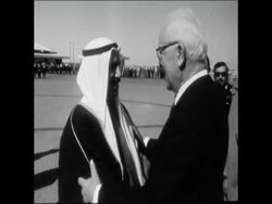 SYND 14-2-72 ARRIVAL OF LEBANESE PRESIDENT SULEIMAN FRANJIEH TO KUWAIT News Clip