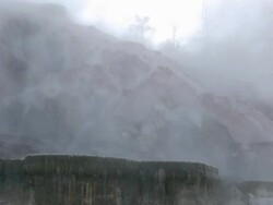 Mammoth hot spring Stock Footage