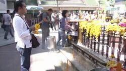 Bangkok Bombing Shrine Reopens Stock Footage