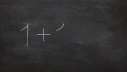 Equation written on blackboard Stock Footage