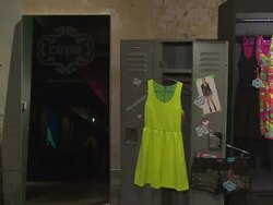 ATMOSPHERE - signage at L'Amour By Nanette Lepore For JCP Launch Party Stock Footage