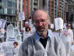 Climate change ice protest, security at Excel Centre News Clip
