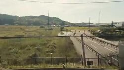 Japanese Countryside From a Bullet Train Window Stock Footage