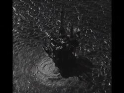 SYND 1-2-69 A LEAKING OFF SHORE OIL WELL CREATES A 160 SQUARE MILE OIL SLICK News Clip