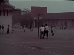 Schoolchildren playing during recess Stock Footage