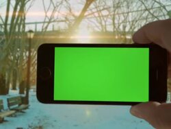 Make your own selfie Park sunset Male One Person Stock Footage