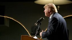 Trump Rally All Access Waterloo Iowa October 27 2015 Stock Footage