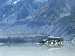 Ice in the water Stock Footage