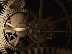 Ancient clock Stock Footage
