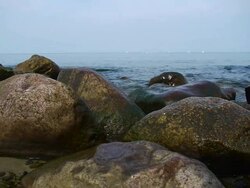 Calm breaking waves Stock Footage