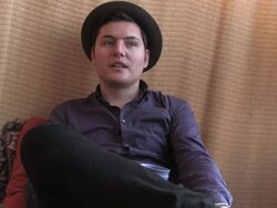 Findlay Brown Interview (clip 7) Stock Footage