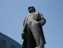 Pro-Russian Separatists Demonstrate In Eastern Ukraine, Donetsk Stock Footage