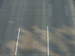 WS Bike traffic on Lake Shore Drive in Chicago on summer morning during community cycling event / Chicago, Illinois, USA Stock Footage