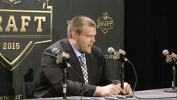 The Washington Redskins made Iowa offensive lineman Brandon Scherff the #5 pick in the first round of the NFL draft. Scherff is expected to improve the right side of Washington's offensive line. (May 1) News Clip