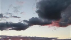 Cloud timelapse of a darkening sky, 4K Stock Footage