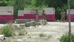 CLEAN : Iraq suicide bombing rocks checkpoint north of Baghdad News Clip