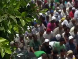 Crowds gathered in Cairo for midday prayers News Clip