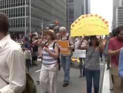 People's Climate March - NYC Stock Footage