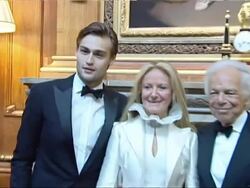 Douglas Booth Posing For Photographs With Ralph Lauren News Clip