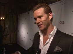 INTERVIEW - Ryan Kwanten thinks that Dion Sanders is the most stylish athlete of all times and that TO has the best touch down dance at GQ, Lacoste and Mercedes-Benz Celebrate the Super Bowl in New Orleans with Special Musical Performance by Lil Wayne Stock Footage