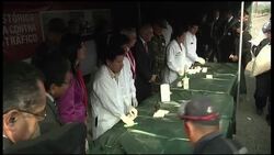 Police set alight more than five tons of drugs seized over past two months News Clip