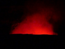 Kilauea Fumarole at night. Stock Footage
