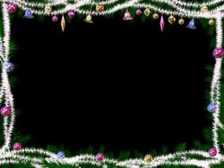 New Year Border #1 w + ALPHA PAL Stock Footage