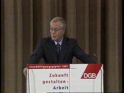 GERMANY: BERLIN: EMPLOYMENT SUMMIT BEGINS Instructional Video