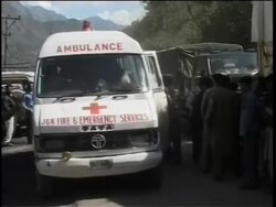 Destruction in Kashmir area where quake kills several hundred News Clip