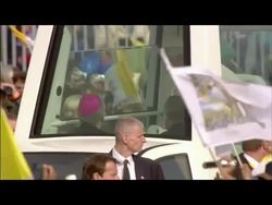 Pope Benedict arrives for Open Air Mass News Clip