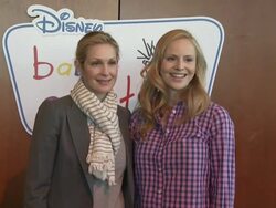 Kelly Rutherford and Rosie Pope at the Disney Baby Einstein & Kelly Rutherford Launch the Baby Einstein Discovery Kits Stock Footage