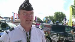 VOICED : French police make their own Tour de France News Clip