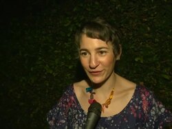 INTERVIEW: Megan Whitmarsh on the event and her art at The Emoticon Project Celebration And Benefit Auction Stock Footage