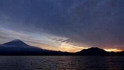 Mount Fuji And Clouds Time Lapse 4K Stock Footage