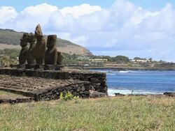 HD video of Moais, Easter Island, Chile Stock Footage