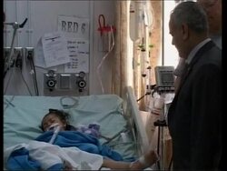 Iraqi Vice-President visits victims of the chlorine attack in Fallujah News Clip