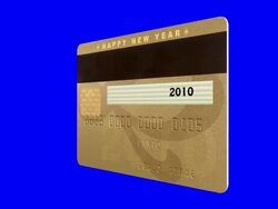 Happy New Year - Credit Card Stock Footage