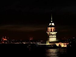 HD: Maiden Tower.With sound. Istanbul, TURKEY Stock Footage