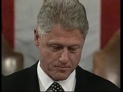 USA: WASHINGTON: PRESIDENT CLINTON STATE OF THE UNION ADDRESS (2) News Clip