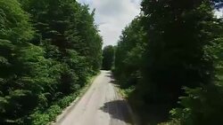 4K Aerial Shot On the road Stock Footage