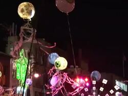 NYC Village Halloween Parade Stock Footage