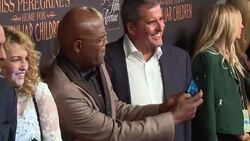 Samuel L. Jackson, Ella Purnell, Lauren McCrostie, Tim Burton, Asa Butterfield, Finlay MacMillan and Eva Green at 'Miss Peregrine's Home For Peculiar Children' New York Premiere Stock Footage