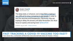 FDA Will Consider OK'ing COVID-19 Vaccine Before End Of Phase 3 Trials News Clip