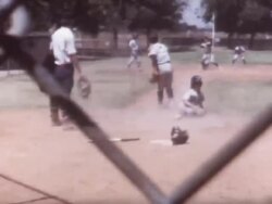 Baseball Run 1970 Stock Footage
