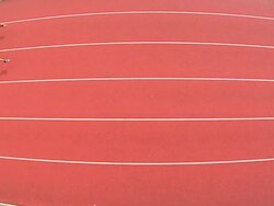 HD CRANE: Sprinting Stock Footage